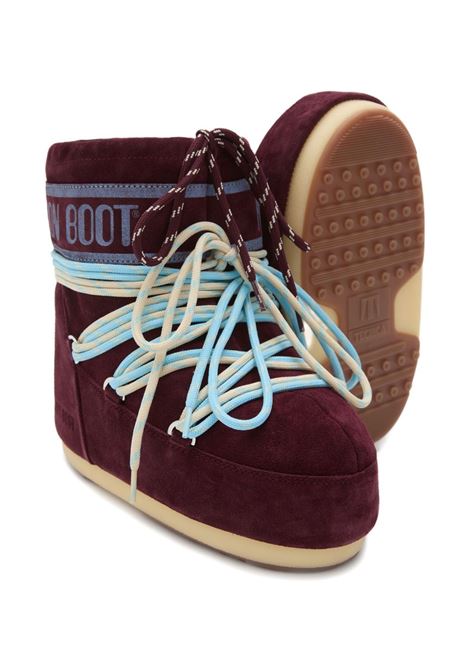 stivali icon low suede donna borgogna MOON BOOT | 80D1409670D013